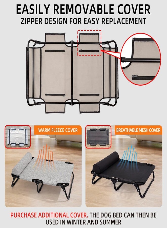 ABE Elevated Dog Bed - Outdoor, Off-Ground Dog Cot, Cooling, Large Size (Medium) - Image 3